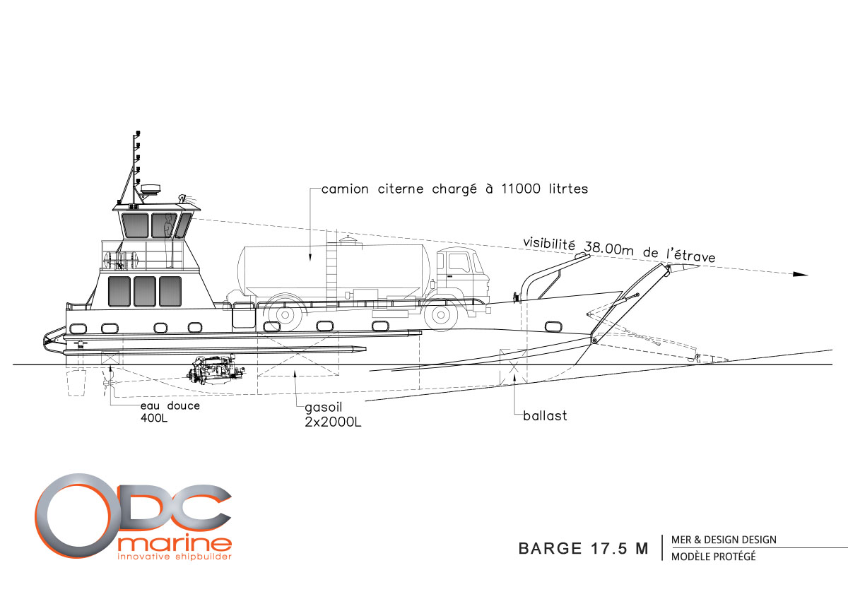 Barge 17 m