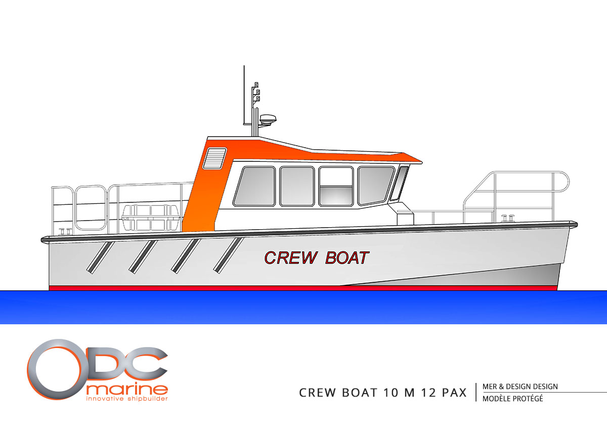 crewboat 10m 12 pax