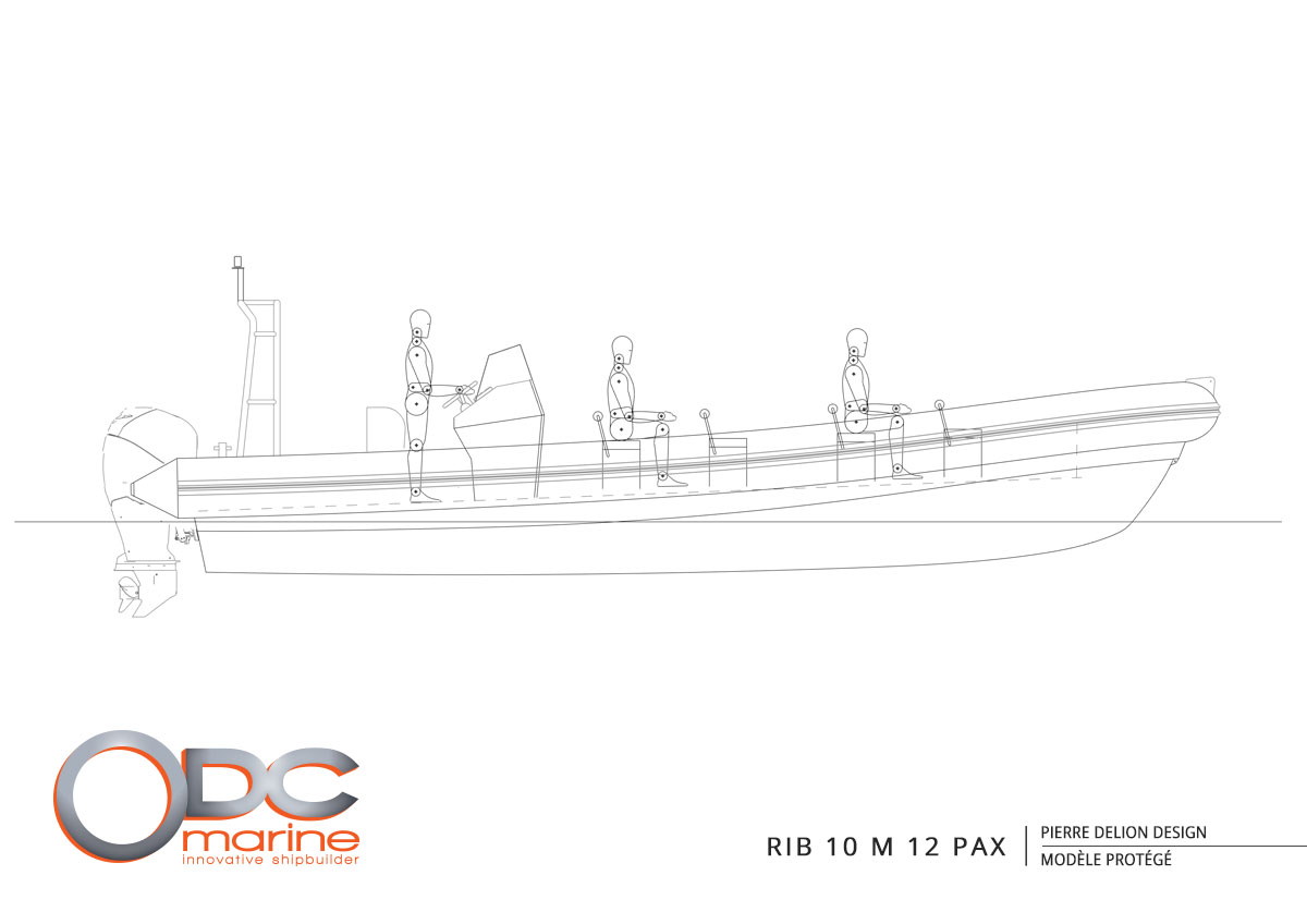 RIB 10 m 12 pax